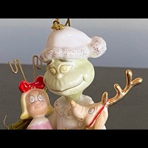 Lenox Grinch ornament with Max & Cindy Lou Who